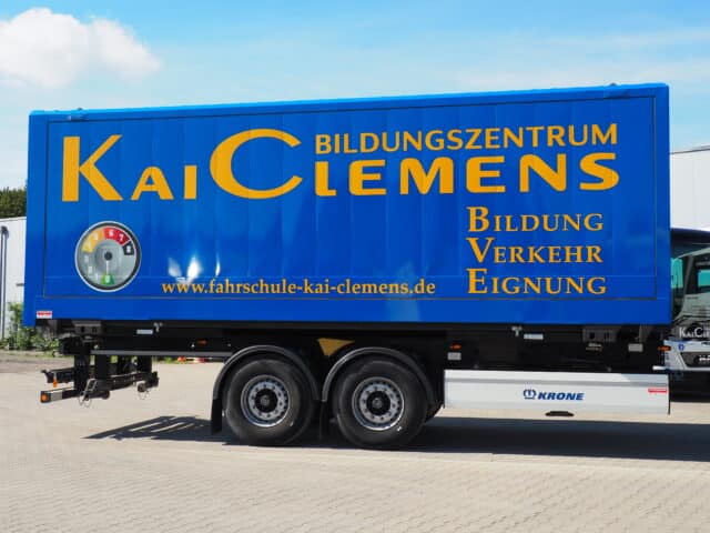 Krone Box Carrier Zentralachsanhänger (5x)-Dortmund-Fahschule-Clemens
